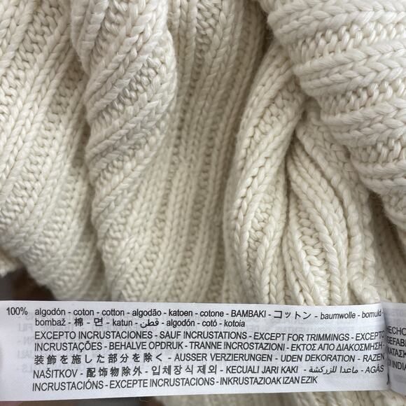 Zara Size M Sequin Turtleneck Sweater Limited Edition Embellished Embroidered - Picture 9 of 10